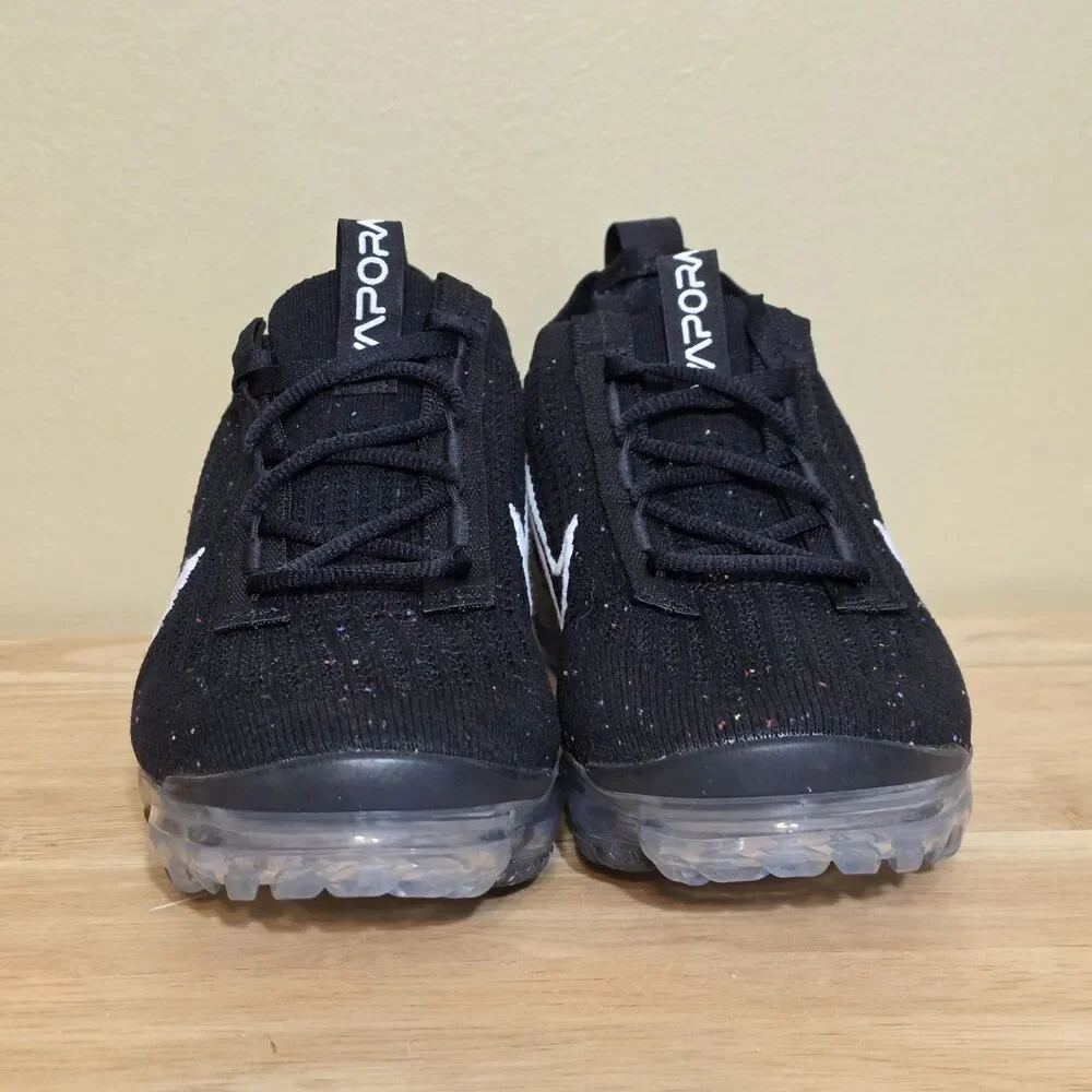 Nike Air VaporMax 2021 FK Black Metallic Silver DC4112-002 Women's Size 7.5